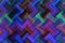 Abstract background of multicolored iridescent zigzag lines