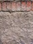 Abstract Background with Old Brick Wall. Vintage texture of brickwork. Close up