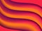 Abstract background with orange gradient waves. Dynamic effect. Vector