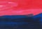 Abstract background painting, blue, red, pink texture. Oil multicolored brush strokes on paper