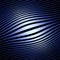 Abstract background of parallel blue lines on a black background