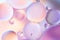 Abstract background with pastel colors with oil circles water surface.