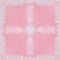 abstract background pattern of kaleidoscope frame. pink ostrich fractal mandala
