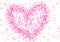 abstract background of a pink heart illustration for valentine\'s day of love by von\'s graphic