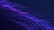 Abstract background with purple dynamic wave. Visualization of the data flow. An active musical wave. Visualization of big data.