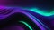 Abstract background of purple, green, and blue neon punk waves