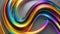 Abstract background from a rainbow flow of liquid metal, background for design,