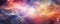 abstract background resembling a cosmic explosion, with swirling dust clouds and celestial remnants panorama