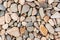 Abstract background with round pebble stones