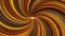 Abstract background with the shimmering vortex or energy flow. Animation. Brown and orange swirling rays of the outer