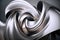 Abstract background silvery shiny liquid metal.AI generated
