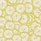 Abstract background with slices of fresh lemon. Seamless pattern for a design. Close-up. Studio photography.