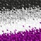 Abstract background of small colorful black, gray, white and purple triangles. Flag of asexual pride. Lack of sexual orientation