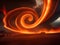 abstract background with space and spiral fire storm