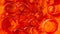 Abstract background sparkling fluid oil orange