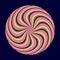 Abstract background with spirals. pink circle candy illusion