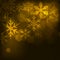 Abstract background, with stars, snowflakes and blurry lights