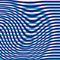 Abstract Background with Stripes and Waves in Blue Colors. Vector Water Ripple Pattern. Minimal Marine Art