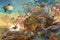 abstract background a surreal dreamscape with fantastical creatures and landscapes that defy logic and reason Generative AI