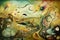 abstract background a surreal dreamscape with fantastical creatures and landscapes that defy logic and reason Generative AI