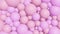 Abstract background texture with pink bubbles. 3d render with minimalist simple objects