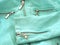 abstract background and texture teenage mint leather jacket.