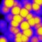 Abstract background with violet and yellow spots