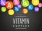 Abstract background with vitamins