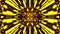 Abstract background with VJ Fractal gold kaleidoscopic. 3d rendering digital backdrop