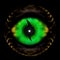 Abstract Background or Wallpaper: Green Dragon`s Eye