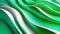 abstract background with waves and splashes, white gold and emerald abstract background.