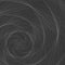 Abstract background A whirlwind of twisted spiral metal lines Spiral contour whirlpool twist on dark gray background Abstract