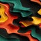 Abstract backgrounds with colorful waves and accurate topography (tiled)