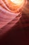 Abstract backround of sandstone walls in famous Antelope Canyon near page, arizona