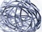 Abstract ball of silver wire