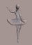 Abstract ballet dancer