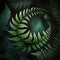 Abstract barnsley fern as a single curve. Generative AI