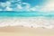 an abstract beach, where sandy shores meet radiant sunlight and soothing turquoise waves an exquisite background concept for a