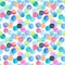 Abstract beautiful artistic tender wonderful transparent bright blue, green, red, pink, yellow, orange, navy circles pattern
