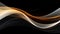 Abstract beautiful elegant waves of flame dynamic background