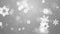 Abstract Beautiful Light White loopable winter snow snowflake background