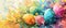 Abstract beautiful spring colours easter eggs background