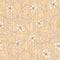 Abstract beige floral seamless background