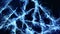 Abstract bg like winter frost pattern in 3d space. Particles form branches like frost patterns from blue christmas tree