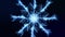 Abstract bg like winter frost pattern in 3d space. Particles form branches like frost patterns or snowflakes. Christmas