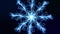 Abstract bg like winter frost pattern in 3d space. Particles form branches like frost patterns or snowflakes. Christmas