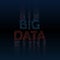 Abstract big data background with binary code.