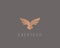 Abstract bird logo design. Creative eagle symbol. Luxury falcon hawk logotype.