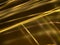 Abstract black background with gold luminous lines