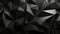 An abstract black background with many triangular shapes. Generative ai